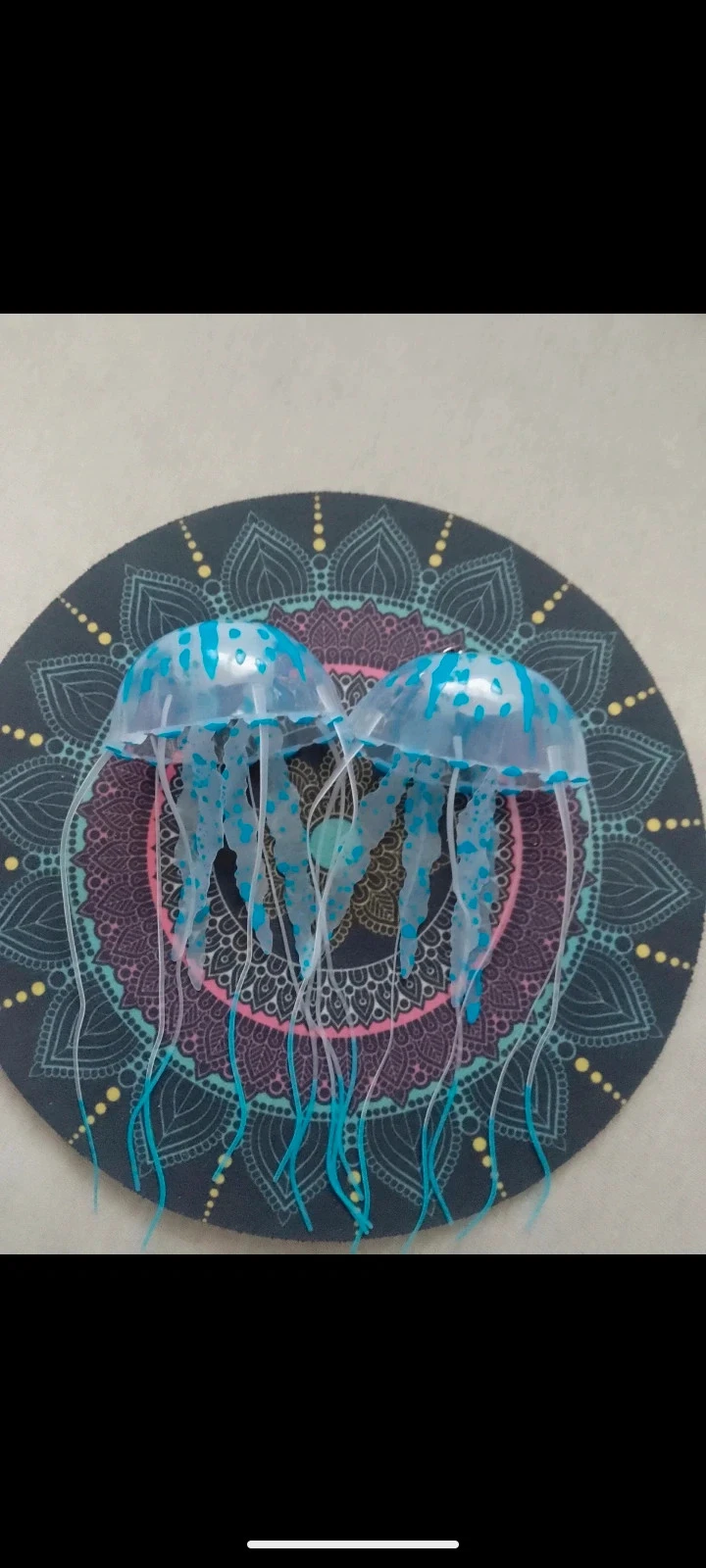 Pendientes bohemios medusas azules – photo 2